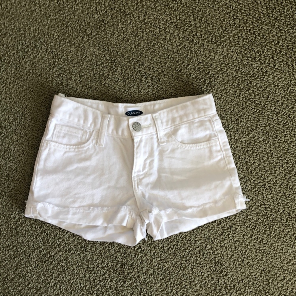 Kids old navy white Jean shorts